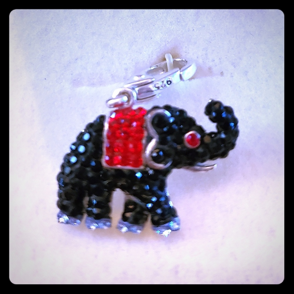 925 Sterling & Swarovski Elephant Charm